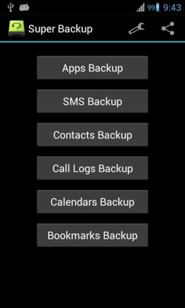 Super Backup: SMS and Contacts ဖန်သားပြင်ဓာတ်ပုံ 3