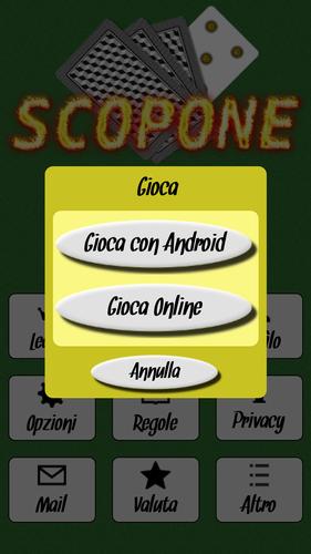 Scopone экрана 2