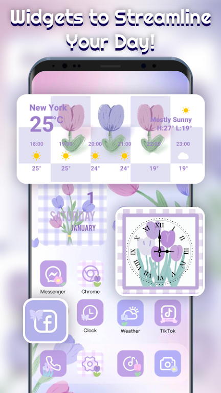 Themepack – App Icons, Widgets Mod captura de pantalla 