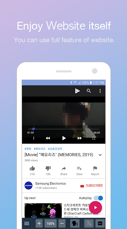 LingoTube - subtítulo doble captura de pantalla 