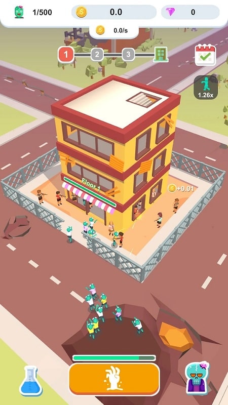 Idle Zombie Army captura de pantalla 