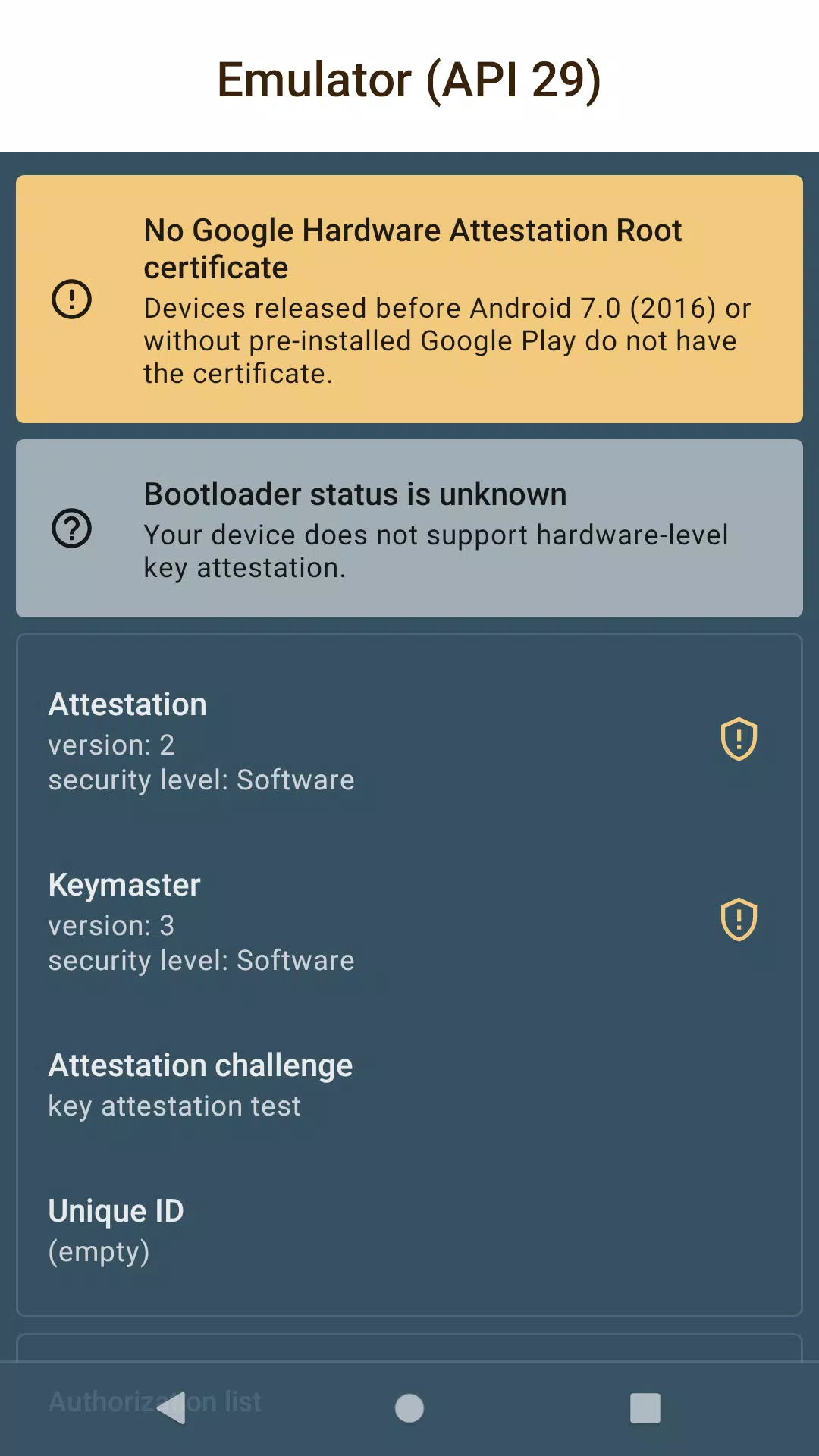 Key Attestation Demo screenshot 3