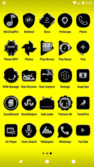 Black Icon Pack ảnh chụp màn hình 3