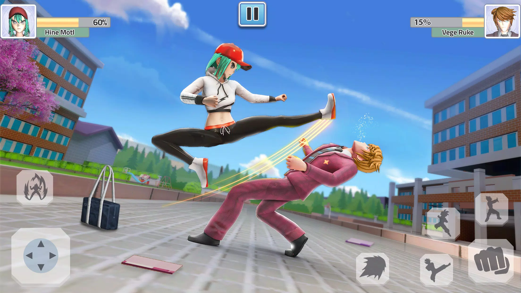 High School Fighting Game captura de pantalla 