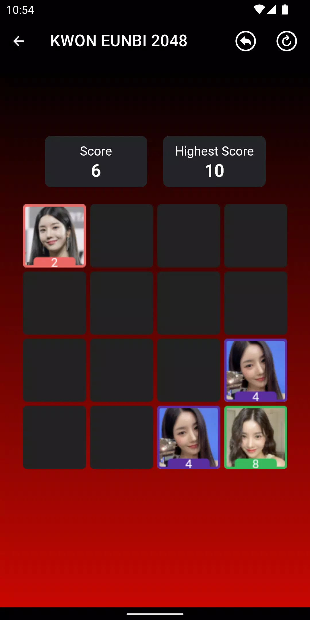 KWON EUNBI 2048 Game screenshot 4