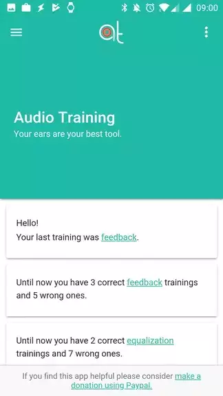 Audio Training EQ and Feedback Screenshot 1