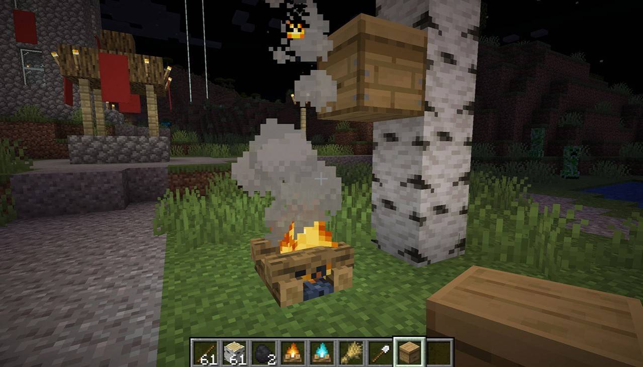 Campfire di Minecraft