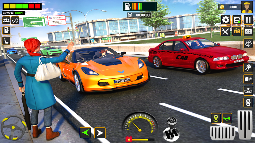 City Cab Driver Car Taxi Games ဖန်သားပြင်ဓာတ်ပုံ 4