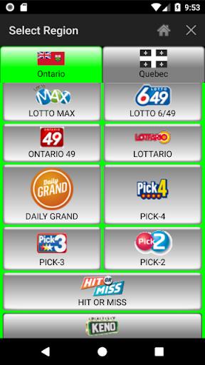 Lotto Number Generator Canada スクリーンショット 1