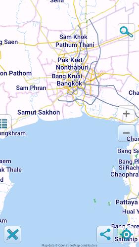 Screenshot Map of Thailand offline 1