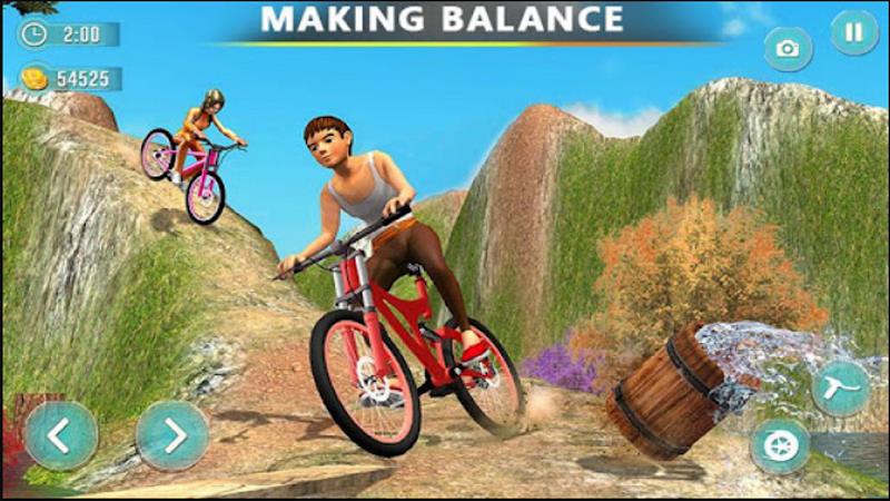 Offroad Bicycle Bmx Stunt Game captura de pantalla 