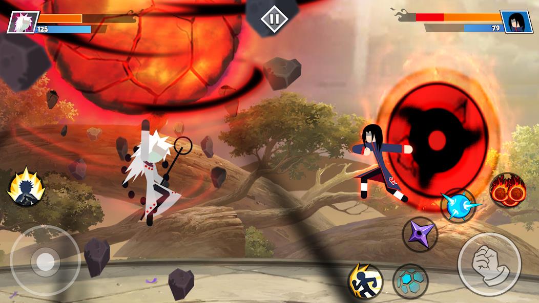 Stickman Shinobi Fighting Mod ảnh chụp màn hình 3