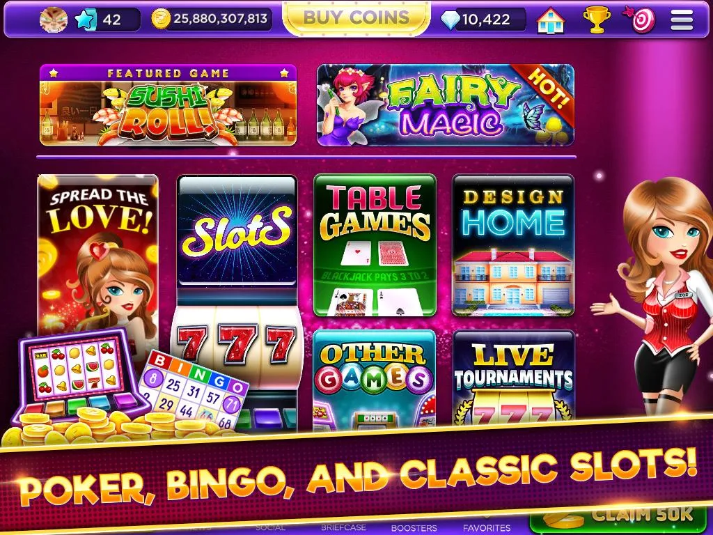 Glamour Casino - Home Designer Slots экрана 2