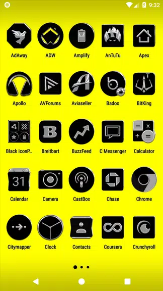 Black Icon Pack ảnh chụp màn hình 2