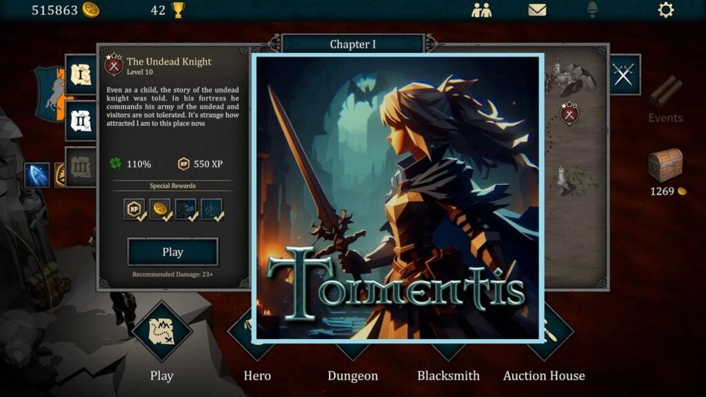 ညှင်းပန်းနှိပ်စက်မှု - Diablo-esque dungeon crawler သည် Android ရှိမြေများ