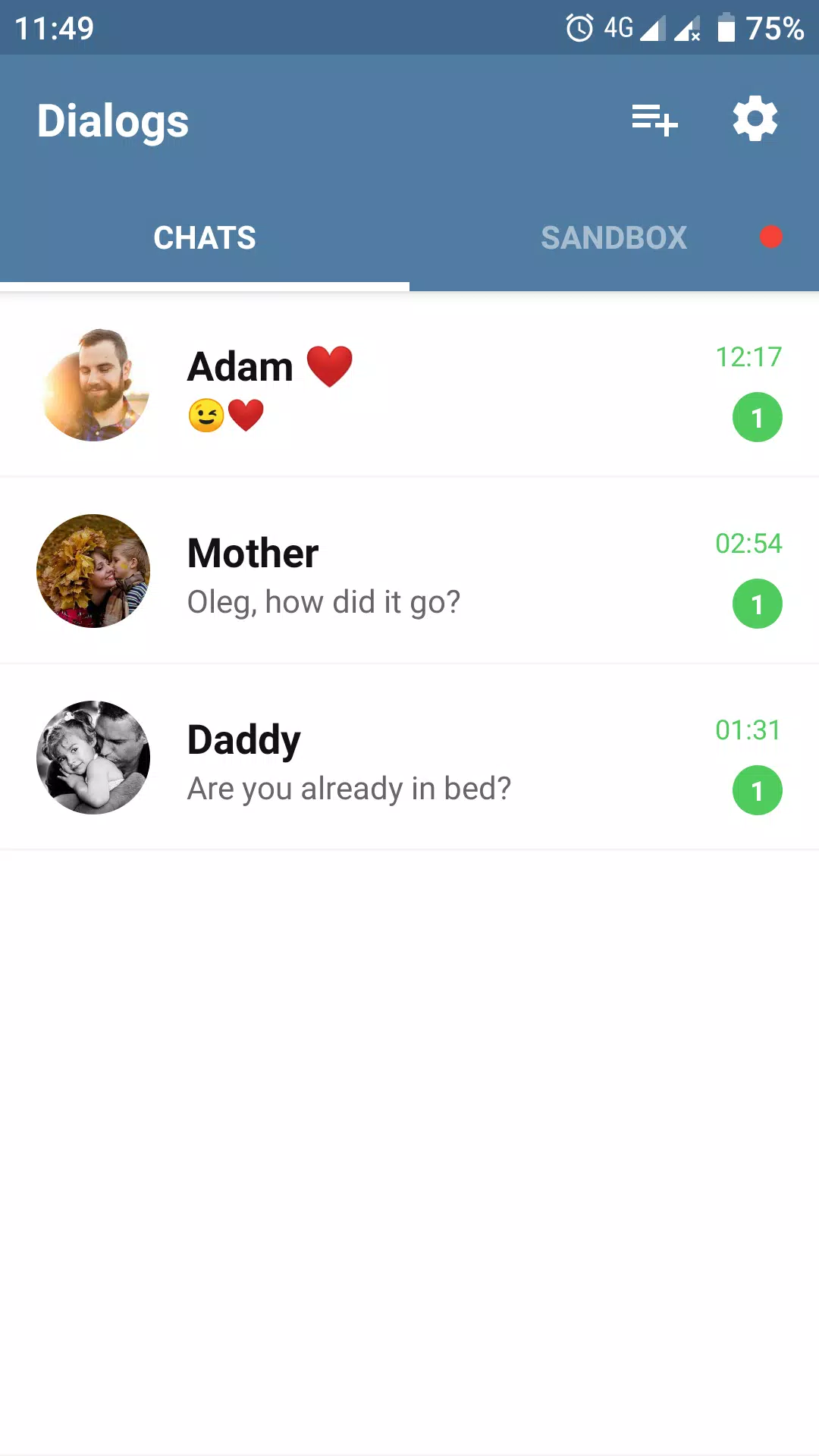 Fake Chat Story Messenger captura de pantalla 