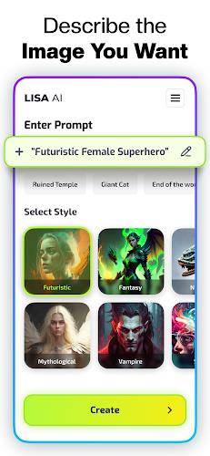 Lisa AI: AI Art Generator ảnh chụp màn hình 4