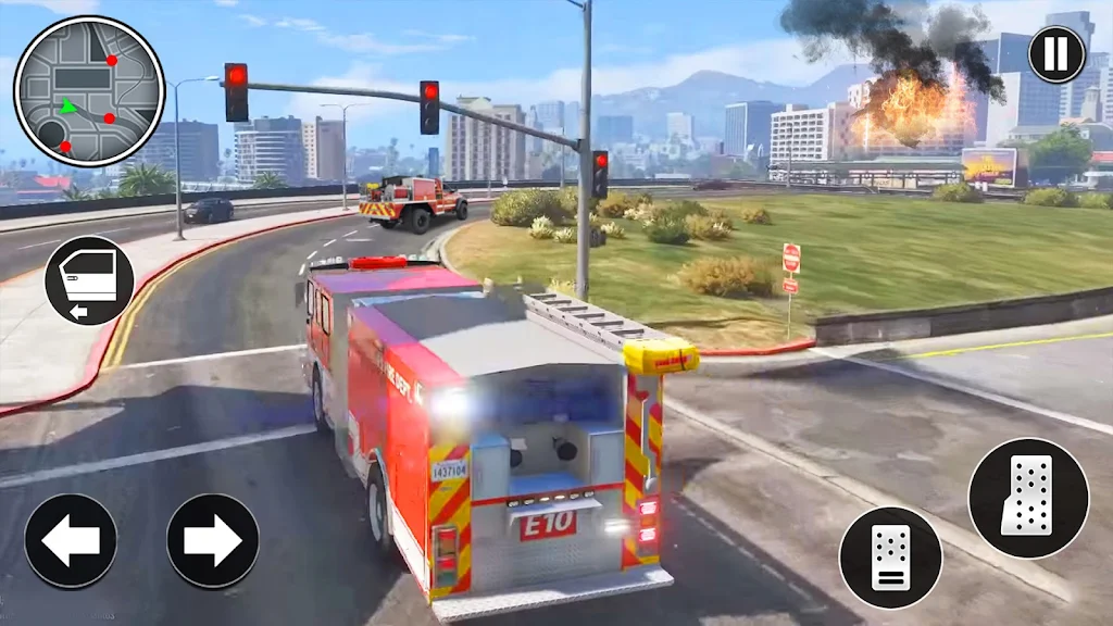 City Emergency Driving Games captura de pantalla 