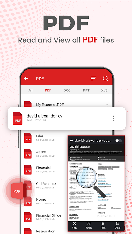 All Document Reader PDF Reader স্ক্রিনশট 2