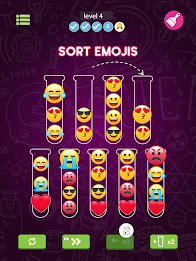 Emoji Sort: Sorting Games ảnh chụp màn hình 1