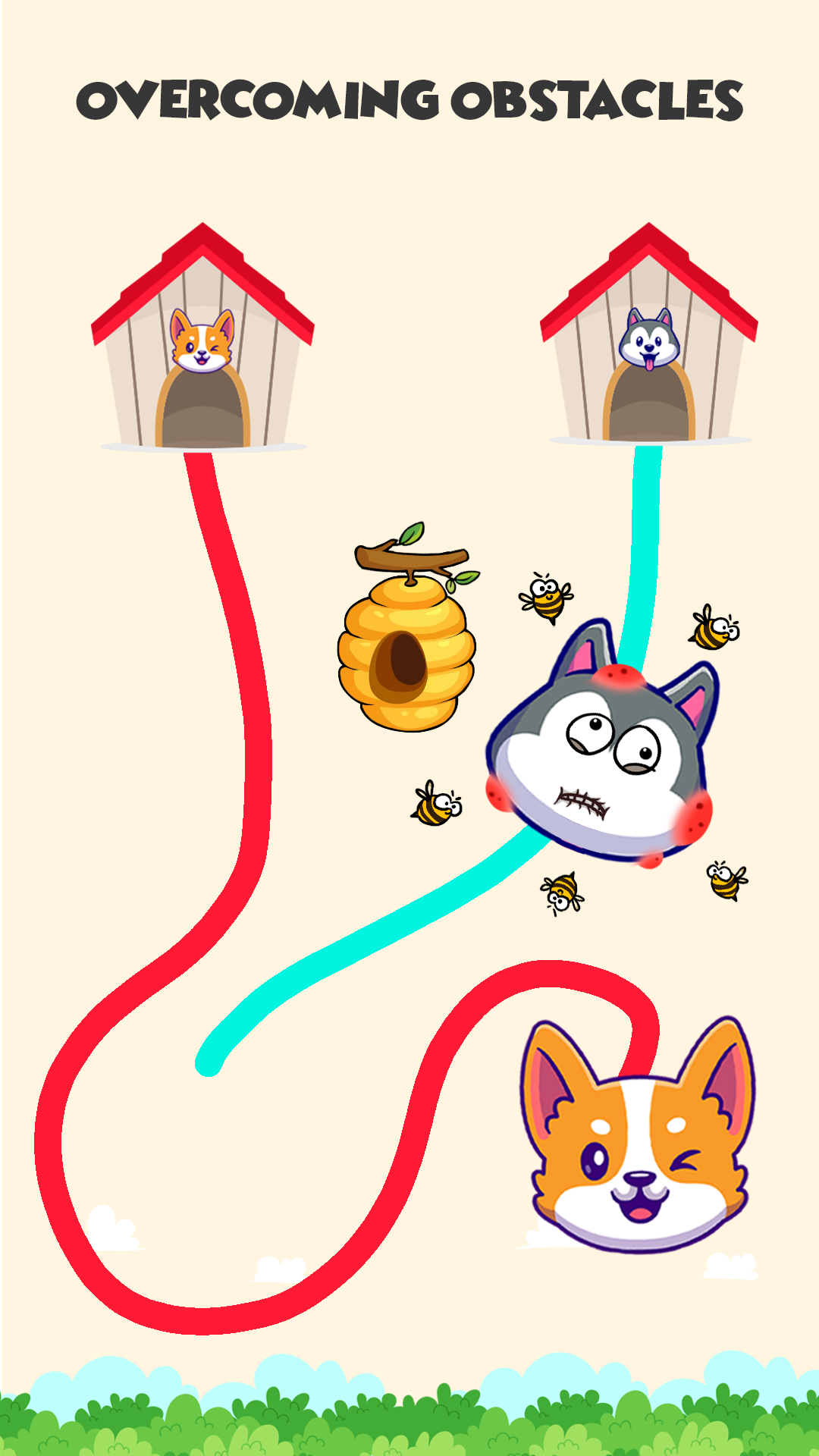 Dog rush: Draw to save games screenshot 4