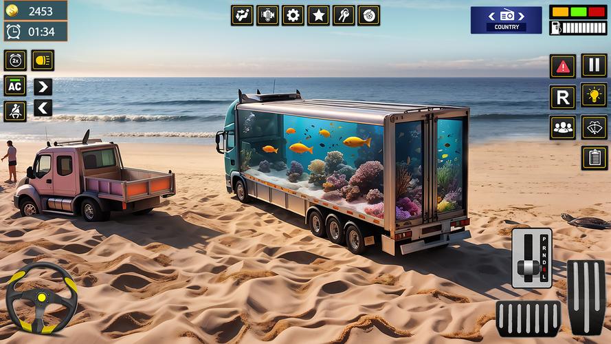 Euro Transporter Truck Games экрана 3