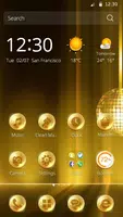 Golden Disco Vintage Theme应用截图第2张