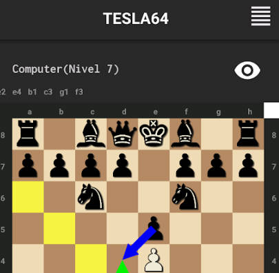 Tesla64 Chess экрана 2