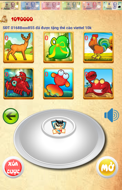 Game Bầu Cua ဖန်သားပြင်ဓာတ်ပုံ 2