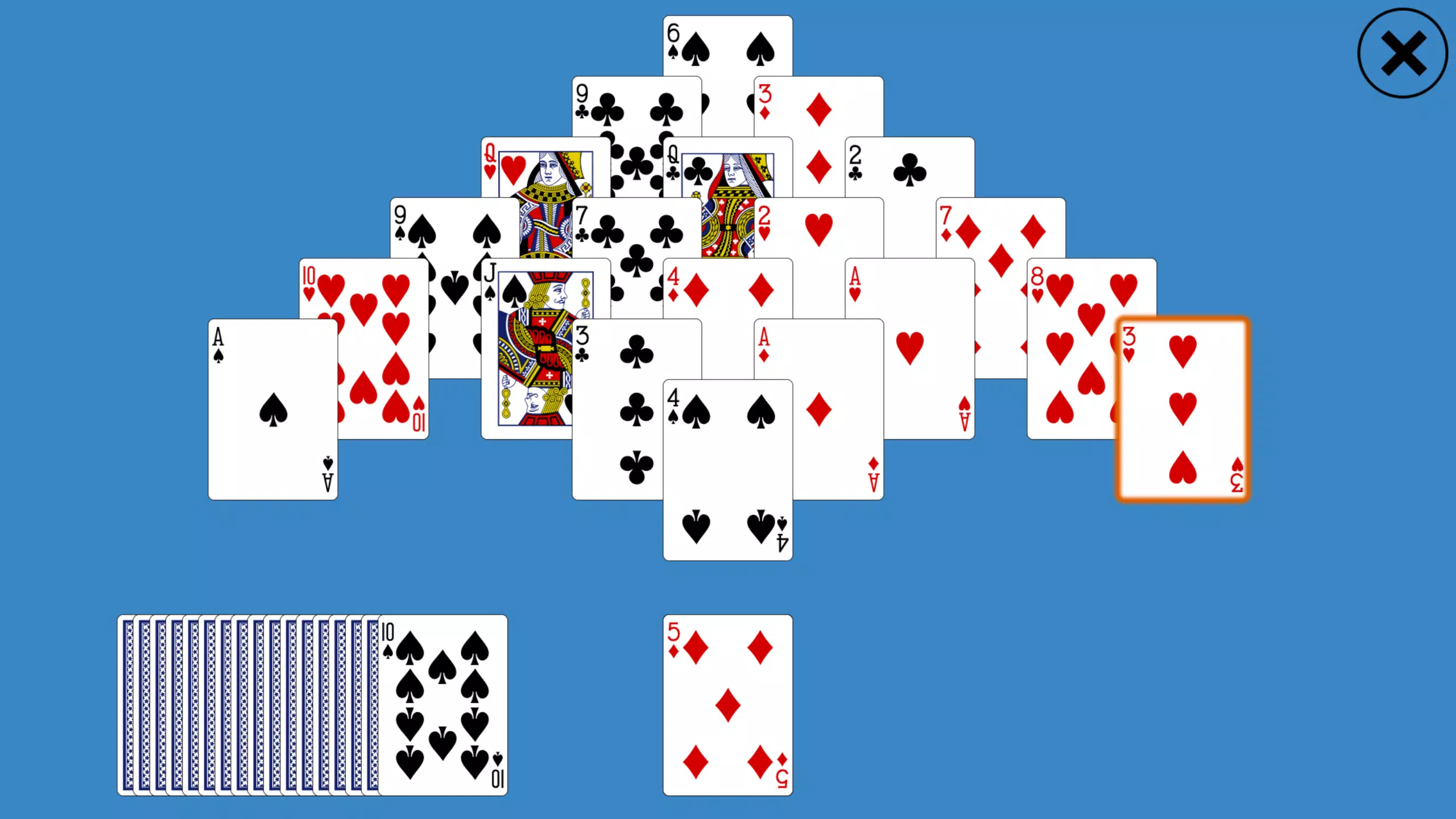 Classic Pyramid Solitaire Screenshot 2