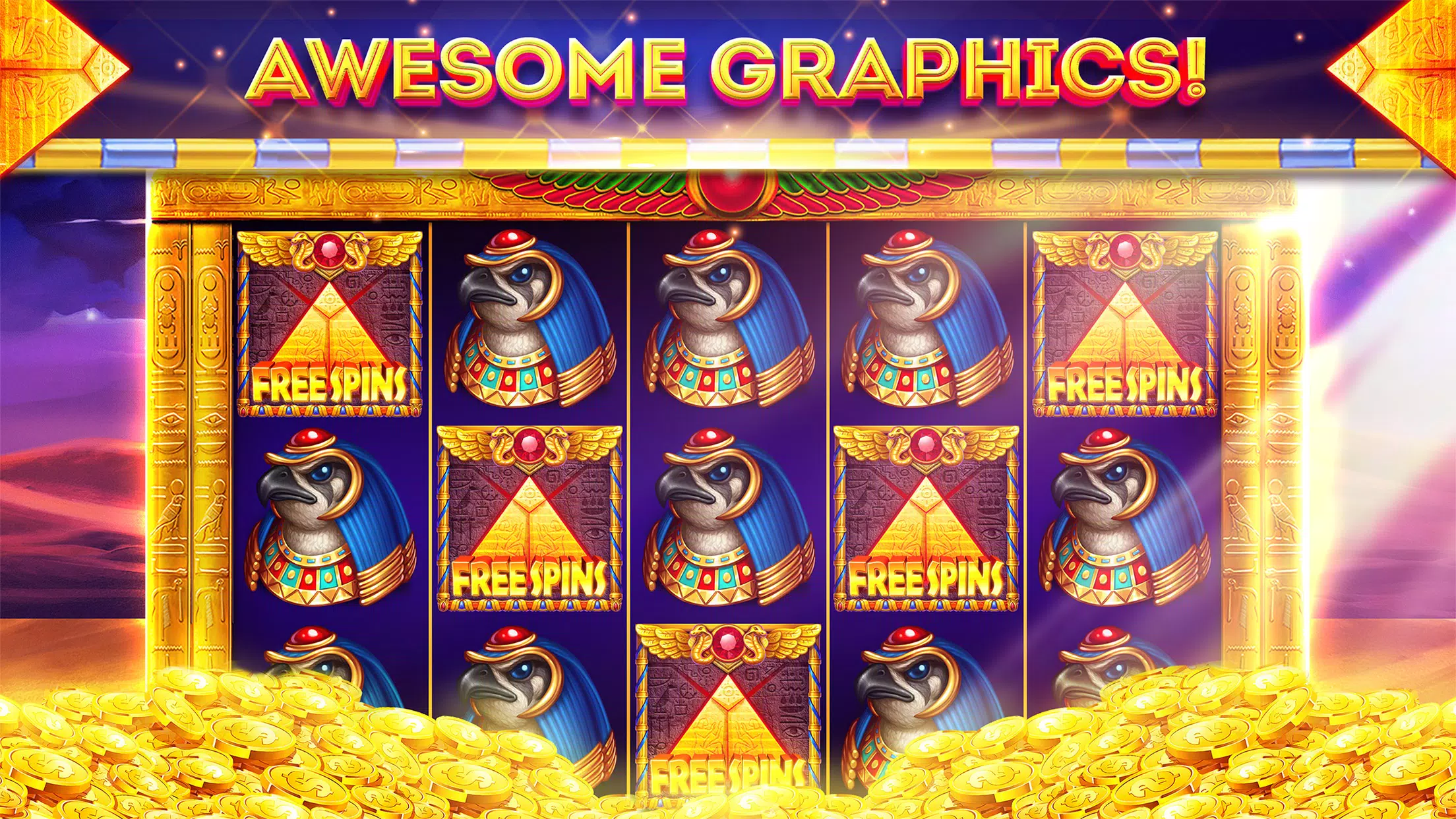 Pharaohs of Egypt Slots Casino captura de pantalla 