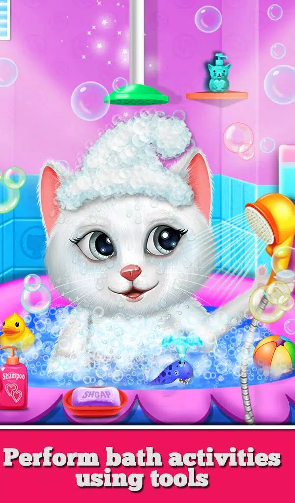 Kitty Nail Salon Daycare Cute captura de pantalla 