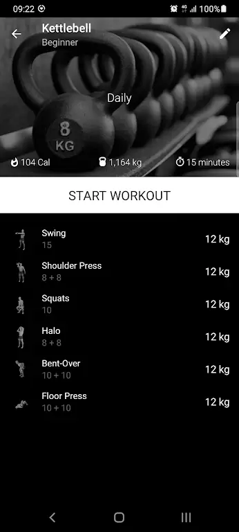 Kettlebell Home Workout ဖန်သားပြင်ဓာတ်ပုံ 3