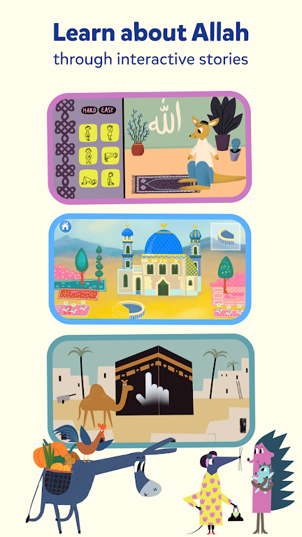 Miraj Muslim Kids Books Games экрана 2