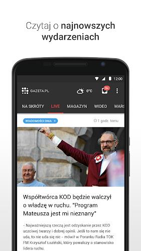 Gazeta.pl LIVE Wiadomości captura de pantalla 