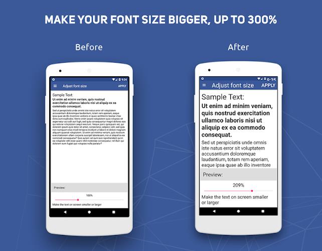 Big Font - Change Font Size & Text Size ảnh chụp màn hình 1