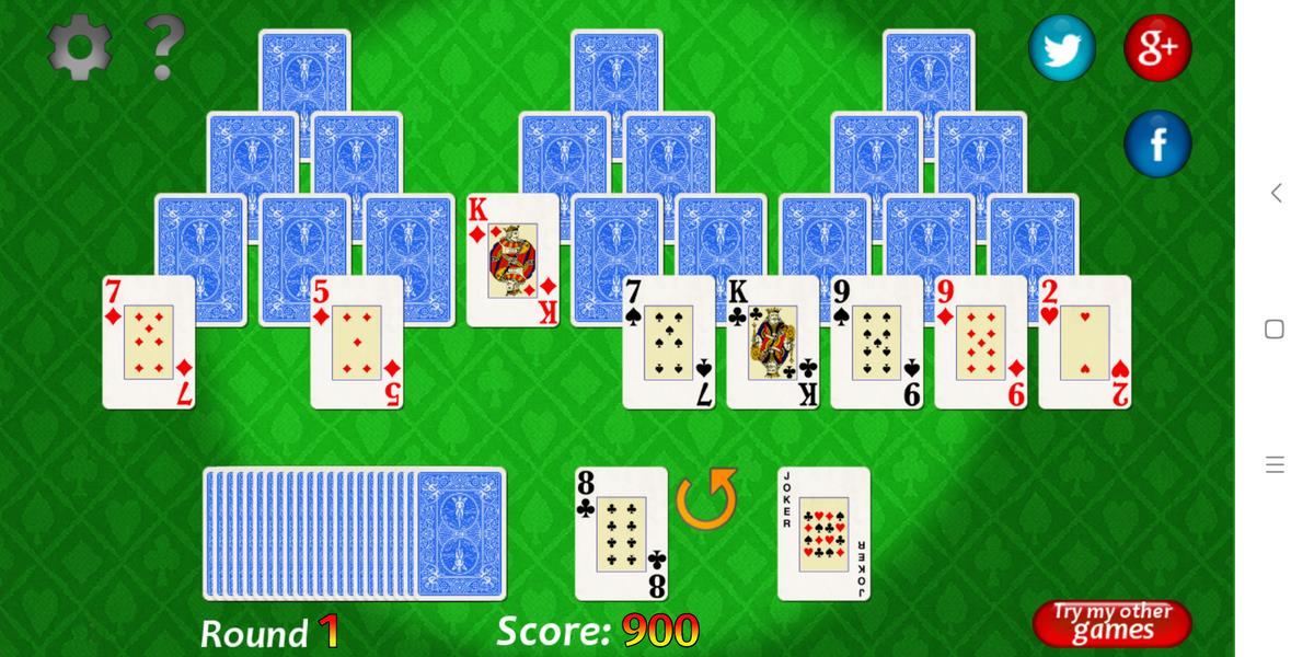 Vegas Solitaire TriPeaks ảnh chụp màn hình 3