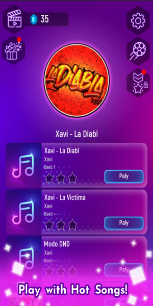 Xavi la diabla - Tiles Hop স্ক্রিনশট 1