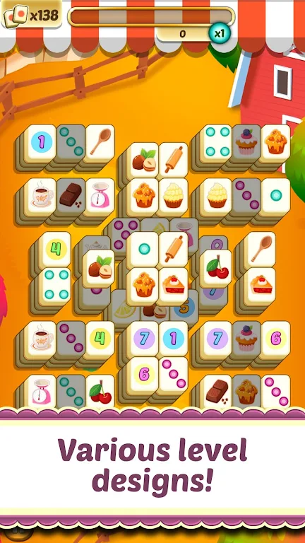 Mahjong Solitaire Cupcake Bake स्क्रीनशॉट 3