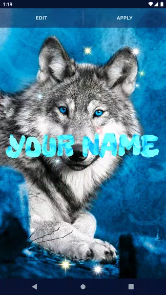 Night Wolf Live Wallpaper screenshot 2
