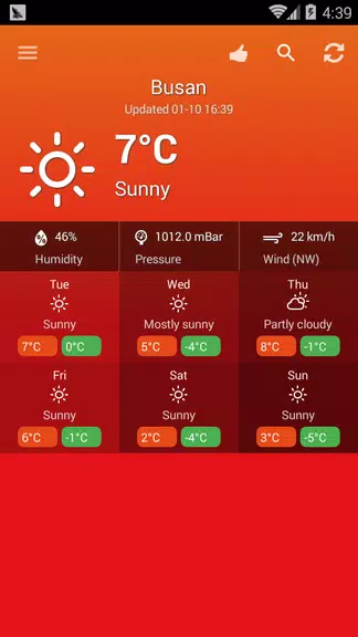 Weather South Korea স্ক্রিনশট 2