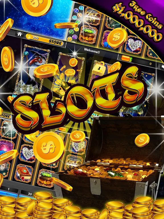 Cash Wizard Slots: Free স্ক্রিনশট 1