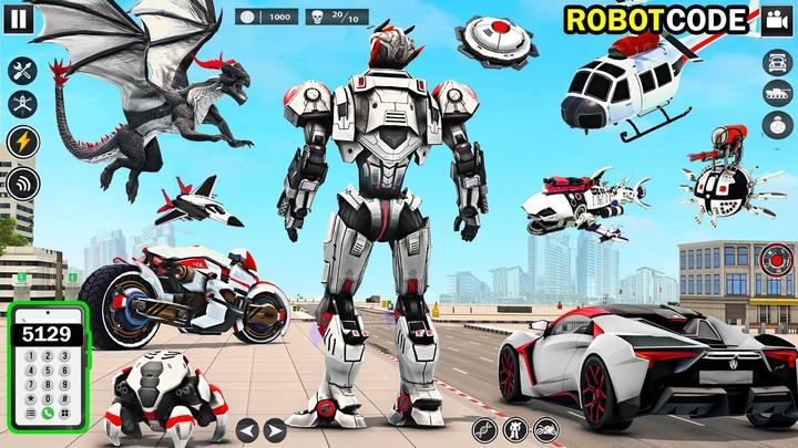 Bee Robot Car Transform Games Screenshot 3