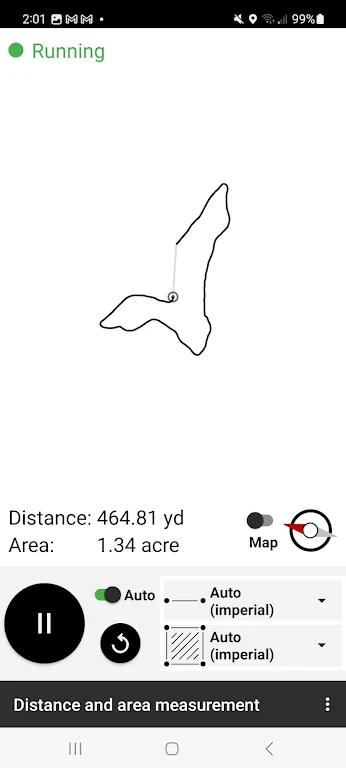 Distance and area measurement स्क्रीनशॉट 2