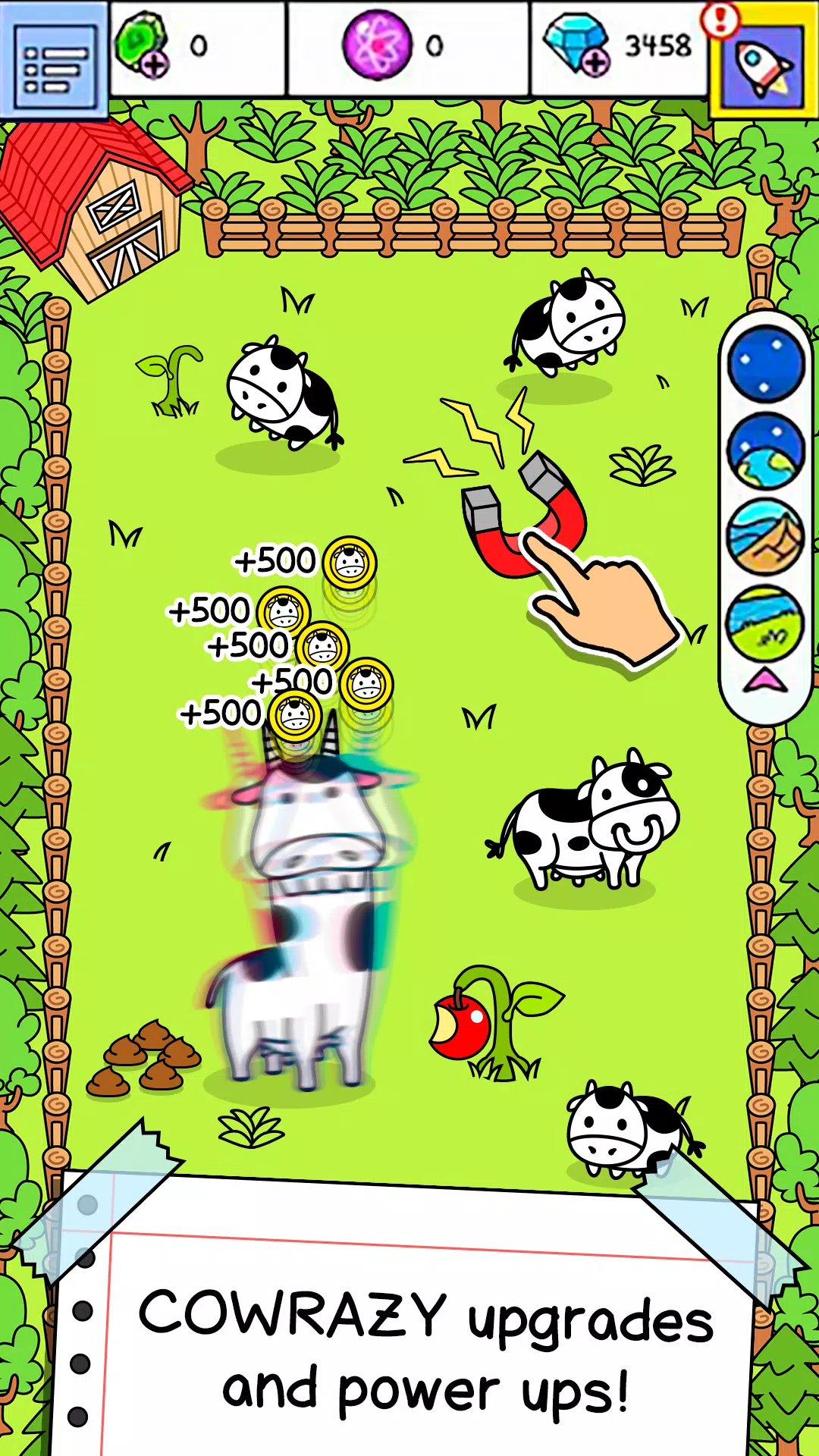 Cow Evolution: Idle Merge Game स्क्रीनशॉट 3