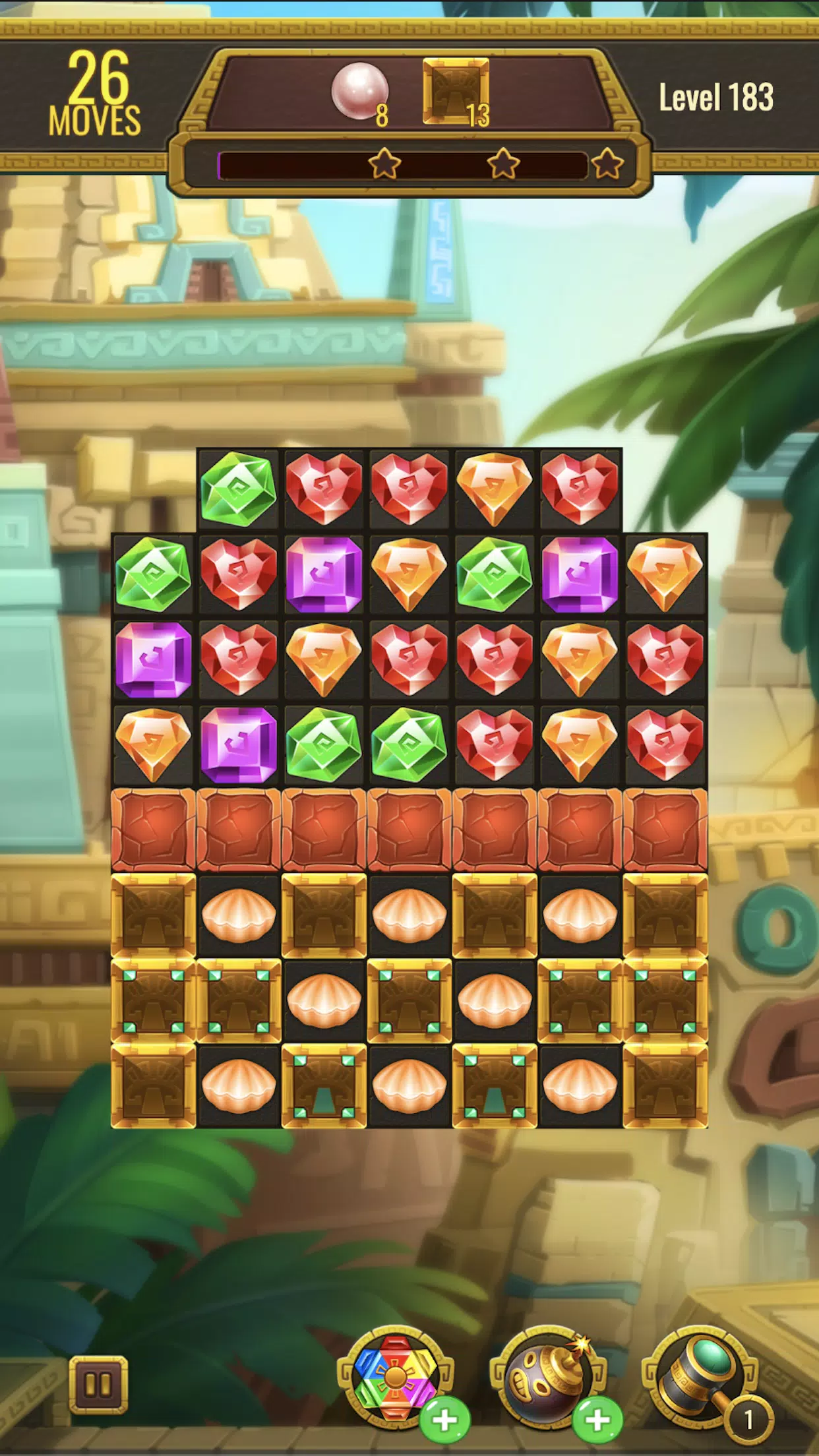 Jewels Maya Quest: Gem Match 3 ဖန်သားပြင်ဓာတ်ပုံ 4