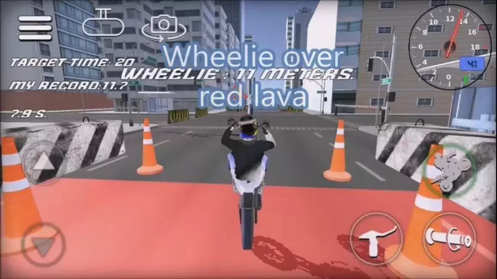 Wheelie Bike 3D game ekran görüntüsü 4