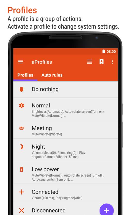 Screenshot aProfiles - Auto tasks 1