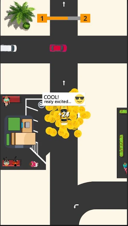 Idle Taxi: Driving Simulator zrzut ekranu 2