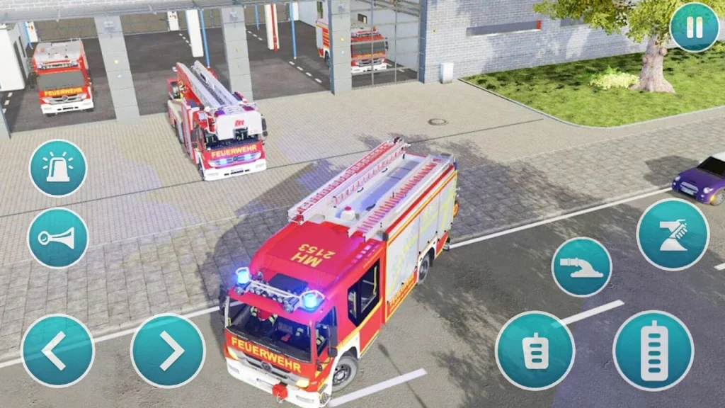 Emergency Police Fire Truck 3d captura de pantalla 